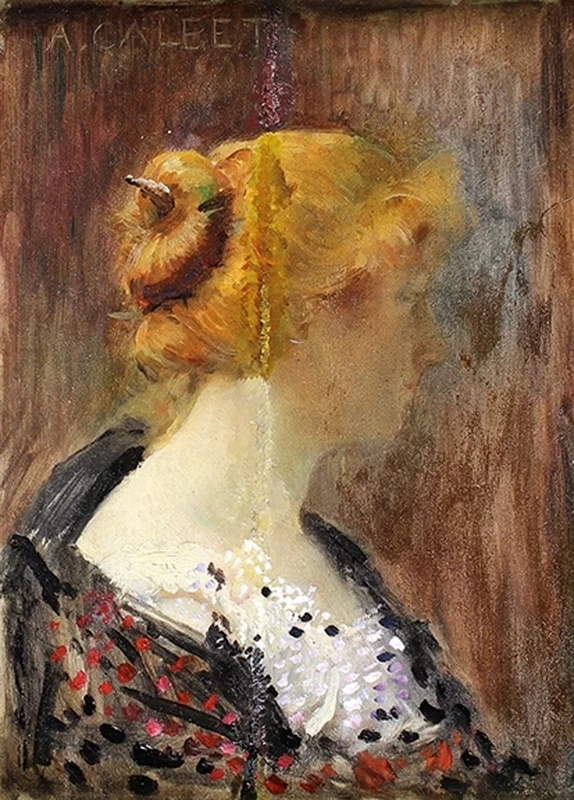 Ritratto di donna di profilo